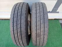 ★残り溝約7-7.5mm★23年製★ ダンロップENASAVE SPLT50M 195/75R15 109/107N LT　TOPY製 15×5J 5穴 6本セット　E126_画像4