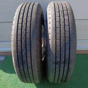 ★残り溝約9mm★23年製★ ブリヂストンV-STEEL R18 R202 205/85R16 117/115L LT TOPY製 16×5.5K 5穴 6本セット E135の画像3