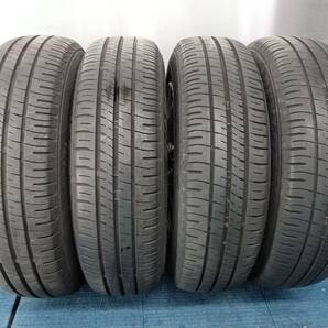 ★7.5-8分山★21年製★ ダンロップENASAVE EC204 165/70R14 社外ホイール 14×5.5J +38 4H-100 4本セット E257の画像2