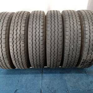 ★残り溝約10.6-11.6mm★21年製★ ブリヂストンG588 225/80R17.5 123/122L 6本セット E262の画像1