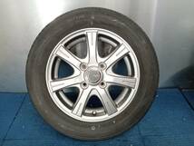 ★8-8.5分山★20年製★ ダンロップDIGI-TYRE EC202 155/65R13　社外ホイール 13×4J +42 4H-100 4本セット 軽自動車等　E264_画像4