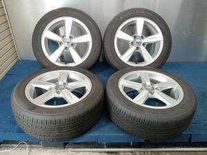 ★7.5-8分山★21年製★ ヨコハマECOS ES31 205/55R16　ボルボ V40純正ホイール 16×7J +50 5H-108 4本セット　E265