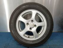 ★8.5-9分山★21年製★ ダンロップDIGI-TYRE EC202 185/65R14　ホンダ純正OP Modulo 14×5.5J +45 4H-100 4本セット　E312_画像4