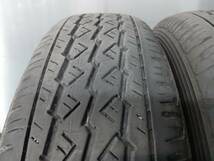 ★7-8分山★20年製★ ブリヂストンK370 145/80R12 80/78N LT　ホンダ純正スチールホイール 12×3.5J 4H-100 4本セット　E319_画像10