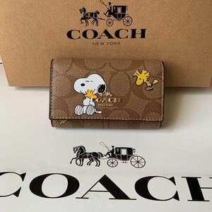 ☆【COACH】 スヌーピーピーナッツコラボ5連キーケース☆