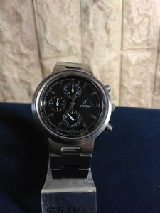 CITIZEN シチズン　XC クロスシー クロノグラフ クォーツ 0560-H16889 メンズ腕時計　稼働品