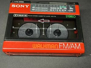 SONY ソニー ウォークマン カセットウォークマン WALKMAN WM-F15 ポータブル カセットプレーヤー ジャンク品 レッド