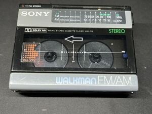 SONY ソニー WALKMAN ウォークマン カセットウォークマン WM-F15 カセットプレーヤー ジャンク品 ブルー キャリングホルダー付き！