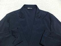 新品:UNIQLO × Theory.ストレッチ 2B テーラード ジャケット XL(濃紺/感動 ジャケット/肩46幅55丈76/セオリー/ビジネス/ビジカジ/速乾)_画像4