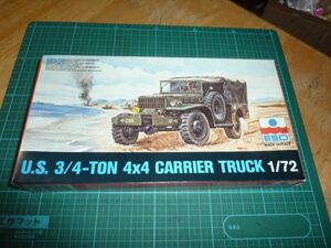 1/72 ウイポンズ キャリアー キャリアトラック 米軍 エッシー ESCI　U.S. 3/4-TON 4×4 CARRIER TRUCK U.S. 3/4-TON 4x4 CARRIER TRUCK