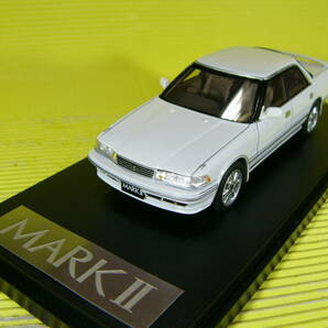 MARK43 1/43 トヨタ マークⅡ 2.5 GT ツインターボ 1990 (JZX81) MARKⅡ スーパーホワイト (最安送料レタパ520円)の画像2