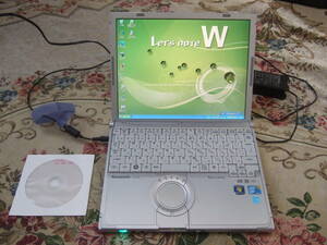 美品 XP Panasonic CF-W9J XP Core2 1.60GHz/250GB/4GB/DVD/office2007