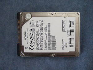 電源投入回数523回 HITACHI 2.5インチIDE HDD 160GB CrystalDiskInfoで正常