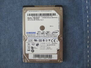 電源投入回数228回 SAMSUNG 2.5インチ IDE HDD 160GB HM160HC 9.5mm厚 CrystalDiskInfoで正常