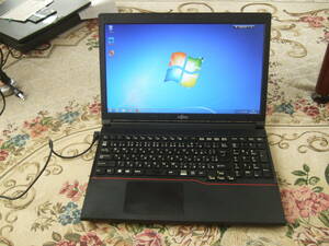 きれい Win7 富士通 LIFEBOOK A553/H C. 1.80GHz office2007 4GB 320GB DVD