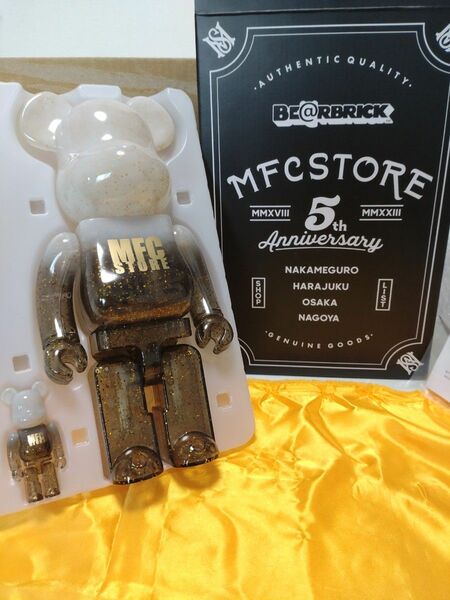 【未使用】 BE@RBRICK MFC STORE 5th Anniversary100% & 400% 新品 ベアブリック