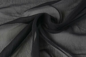 ♪インポート特集◆LUIGI VERGAイタリア製シルクボイルヨウリュウ 黒 巾：105cm♪5m[8685]7