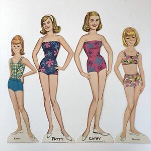 1966年 ペーパードール　アメリカ製　着せ替え遊び　Pretty Belles