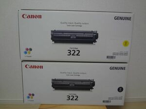 Canon キャノン 純正 トナーカートリッジ322 2色セット ブラック/イエロー 新品未開封