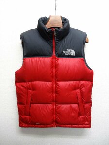 THE NORTH FACE ノースフェイス ヌプシ ダウン ベスト 700FP メンズ Mサイズ 正規品 レッド D6421