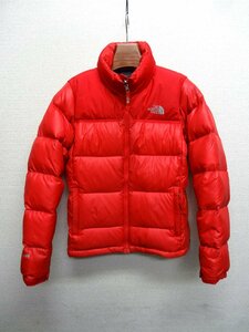 THE NORTH FACE ノースフェイス ヌプシ ダウン ジャケット 700FP レディース Sサイズ 正規品 レッド D6439