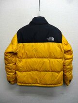 THE NORTH FACE ノースフェイス ヌプシ ダウンジャケット 700FP メンズ Sサイズ 正規品 イエロー D6548_画像2