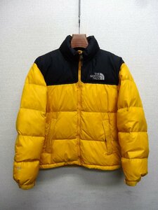 THE NORTH FACE ノースフェイス ヌプシ ダウンジャケット 700FP メンズ Sサイズ 正規品 イエロー D6548