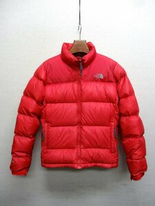 THE NORTH FACE ノースフェイス ヌプシ ダウン ジャケット 700FP レディース Lサイズ 正規品 レッド D6570