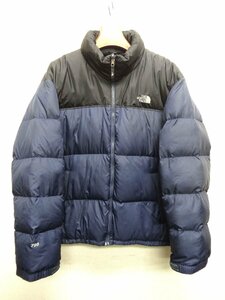 THE NORTH FACE ノースフェイス ヌプシ ダウンジャケット 700FP メンズ XLサイズ 正規品 ネイビー D6727