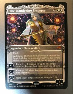 MTG 放浪皇 The Wandering Emperor 通常　ショーケース　1枚　NEO 英語　神河 Magic 寺田克也 