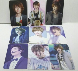 * Обратное решение [Fan Goods] Shinee ★ onu ★ Treka 9 штук корейский кафе Pend Pengdo Фотокарта Кафе блеск