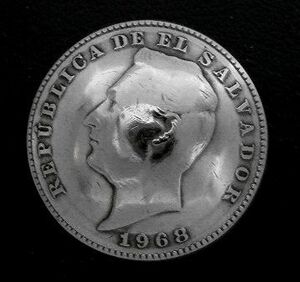 ◆在庫処分◆外貨コイン コンチョ エルサルバドル10センタボ直径25mm/ラスト1点
