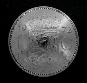 ◆在庫処分◆外貨コイン コンチョ オランダ1グルテン直径25mm/ラスト1点