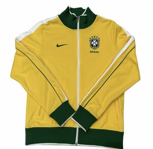 NIKE ブラジル代表 トラックジャージ サッカー Sサイズ　ジャケット　CBF イエロー　ユニフォーム