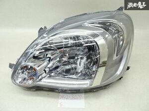 トヨタ 純正 NCP10 ヴィッツ 後期 HID ヘッドライト ヘッドランプ 左 左側 助手席側 ICHIKOH 52-108 レンズ割れ無し 点灯OK 要補修 棚14-1