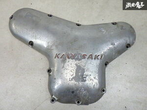 Kawasaki カワサキ 純正 W1 エンジンカバー アルミ 単体 当時物 旧車 バイクパーツ 棚21-1