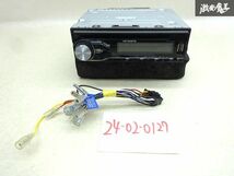 【保証付】 Carrozzeria カロッツェリア 1DIN CDプレーヤー CDデッキ USB AM FM ラジオ CD 再生OK USB 接続OK DEH-4200 汎用 即納 棚A-4-3_画像1