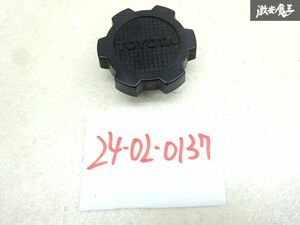 トヨタ 純正 汎用品 オイルフィラーキャップ 蓋 カバー 外径 約68mm ネジピッチ不明 割れ無し 黒系 旧車 当時物 即納 棚9-3-A