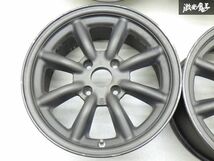 ●ワタナベ F8 8スポーク 16インチ 7J +26位 PCD114.3 4H ハブ径 約70ｍｍ 日産 DR30 スカイライン にて使用 シルビア 180SX 旧車 棚U-7_画像5