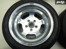 ●【深リム】 ENKEI ディッシュホイール 15インチ 8J 10J ±0 PCD112 5H タイヤ付 205/50R15 225/50R15 ベンツ W124 W126 等 棚M-5_画像4