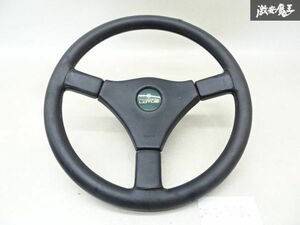 LOTUS Lotus MOMO "Momo" steering wheel steering wheel wheel Boss attaching black series leather diameter approximately 37cm translation have goods MOMO 9-90 shelves 3-3