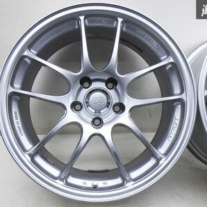 ●ENKEI エンケイ PF01 18インチ 8J +45 PCD 112 5H 66.6φ ハブリング付 ホイール 4本 ベンツ Eクラス アウディ VW ゴルフ6 等 棚V-4の画像2