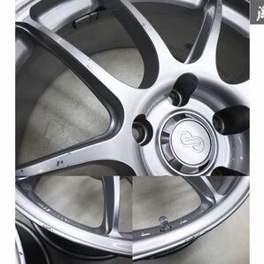 ●ENKEI エンケイ PF01 18インチ 8J +45 PCD 112 5H 66.6φ ハブリング付 ホイール 4本 ベンツ Eクラス アウディ VW ゴルフ6 等 棚V-4の画像8