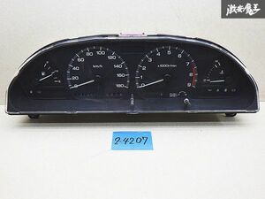 【保証付!】 日産 純正 S13 シルビア SR20DET MT車 ノーマル スピードメーター 走行距離 107842km 実働車外し メーター 要補修 棚4-2