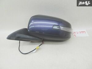 【点灯動作OK きれい】 三菱 純正 B11W eKカスタム eKワゴン ドアミラー ウインカー 7P 左 助手席 V09 パープリッシュネイビーパール 棚7-3