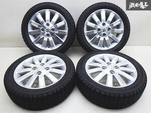 ●【イボ付!! 22年製 ウインターマックス】 DUNLOP WM02 165/55R14 スズキ 純正 ENKEI 14インチ 4.5J +50 PCD 100 4H ワゴンR Kei 棚R-7