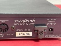 【通電のみ確認済み】【ジャンク品扱い】ローランド Roland SB-55 SOUND Brush MIDIプレーヤー シーケンサー【電源コード欠品】_画像6
