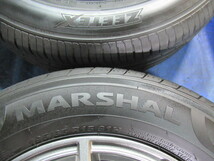 激安即決！weds VEILER 15-6J 5H/114.3 ET53 + 195/65R15 2022年製！中古4本！ ノア ヴォクシー ステップワゴン等 T008031_画像8