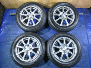 激安即決！weds modica 14-5.5J 4H/100 ET42 + TOYO 175/65R14 2023年製 中古4本 ｂB パッソ ヴィッツ フィット キューブ等 T008079