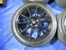 激安売切宣言！5555円～！ENKEI 17-7J 4H/100 ET45 + 205/45R17 中古4本 ポルテ アクア ヴィッツ スイフト マーチ ノート ｂB等！T008092_画像5